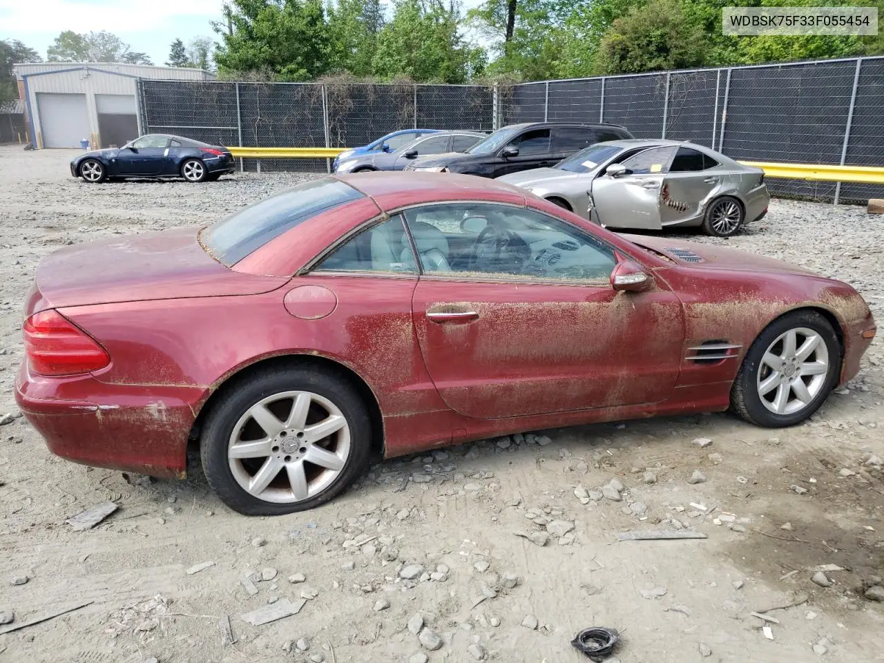 2003 Mercedes-Benz Sl 500R VIN: WDBSK75F33F055454 Lot: 55290825