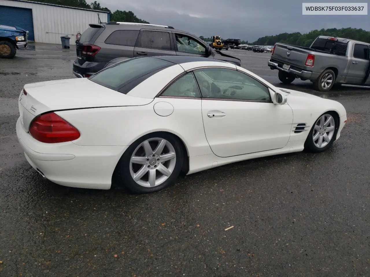 2003 Mercedes-Benz Sl 500R VIN: WDBSK75F03F033637 Lot: 55441235