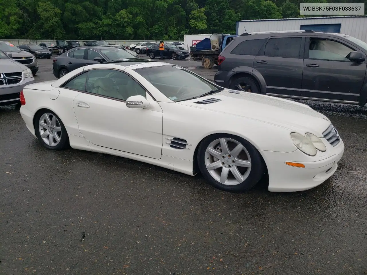 2003 Mercedes-Benz Sl 500R VIN: WDBSK75F03F033637 Lot: 55441235