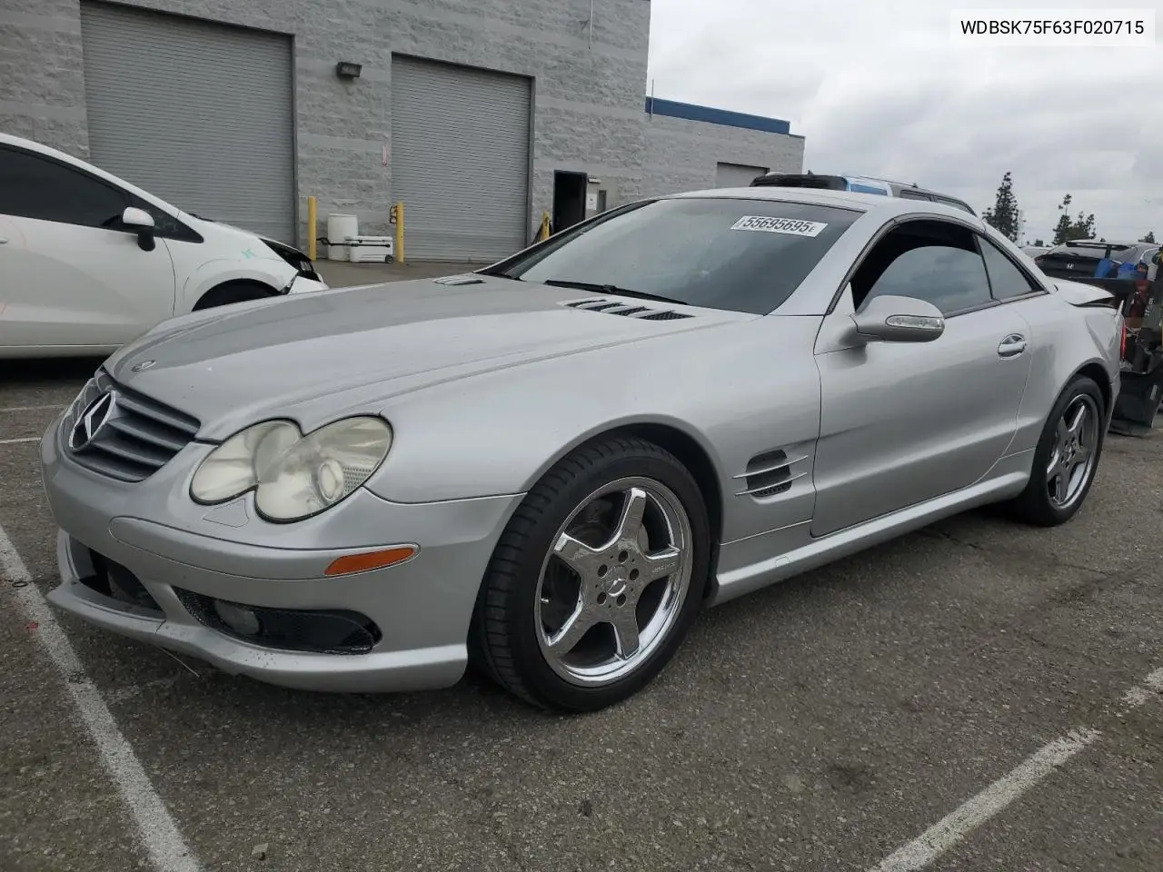 2003 Mercedes-Benz Sl 500R VIN: WDBSK75F63F020715 Lot: 55695695