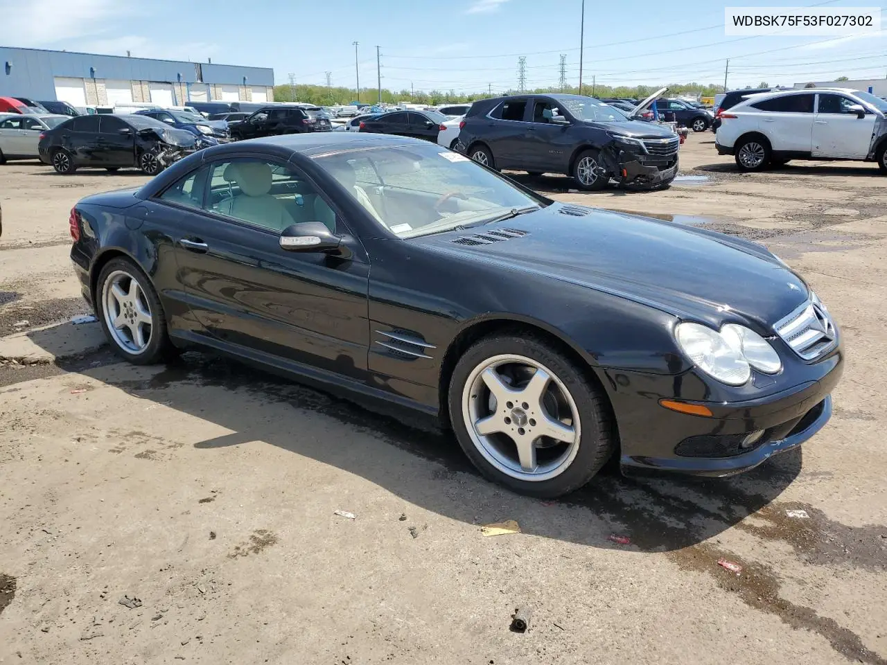 2003 Mercedes-Benz Sl 500R VIN: WDBSK75F53F027302 Lot: 56146825