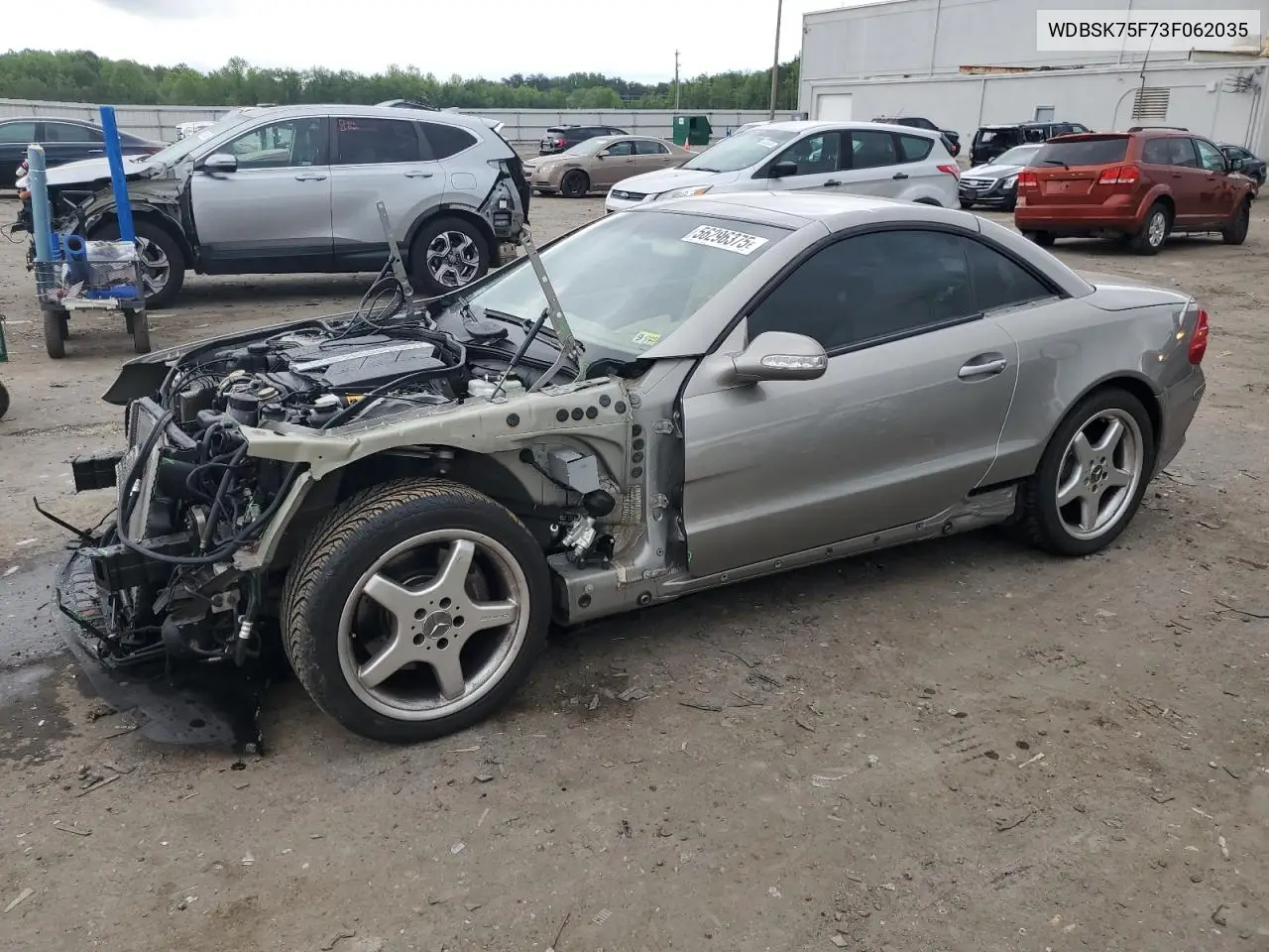 2003 Mercedes-Benz Sl 500R VIN: WDBSK75F73F062035 Lot: 56296375