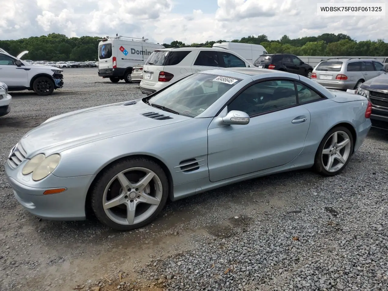 2003 Mercedes-Benz Sl 500R VIN: WDBSK75F03F061325 Lot: 60495645