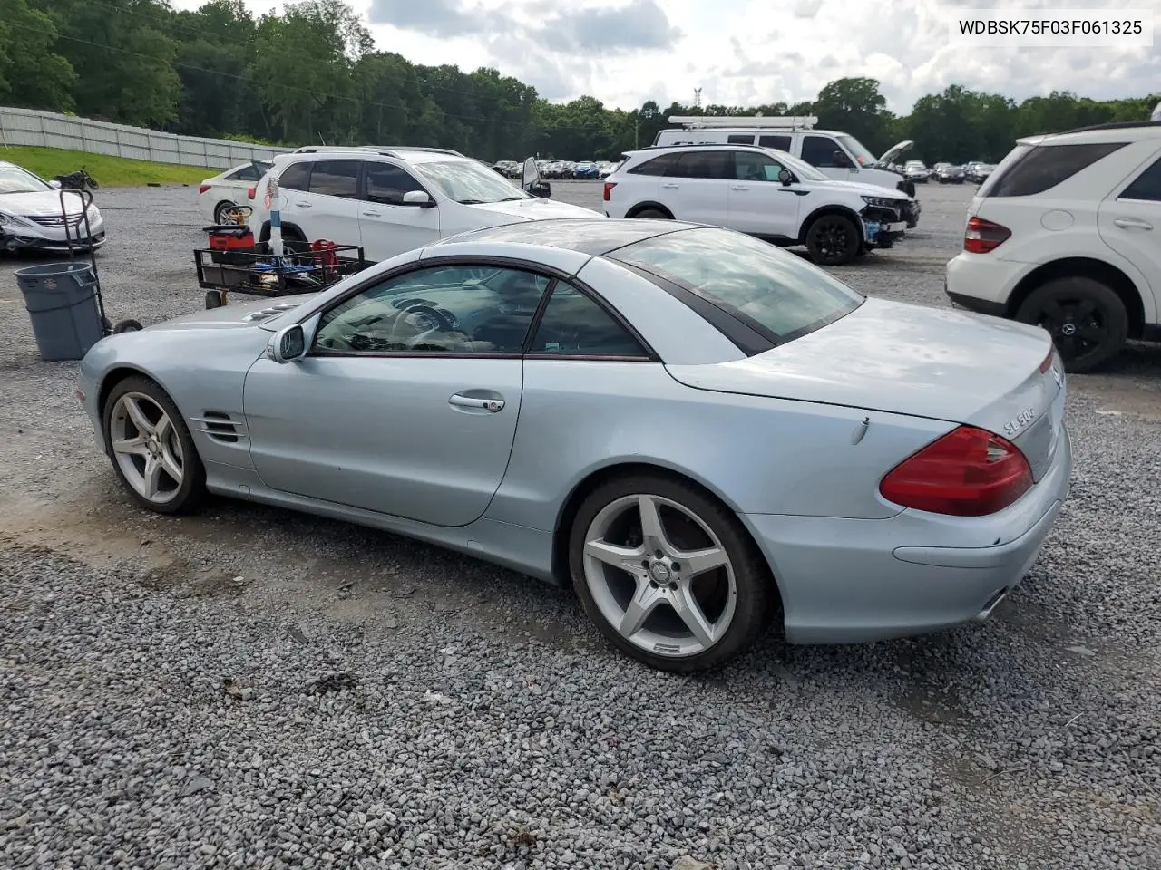 2003 Mercedes-Benz Sl 500R VIN: WDBSK75F03F061325 Lot: 60495645