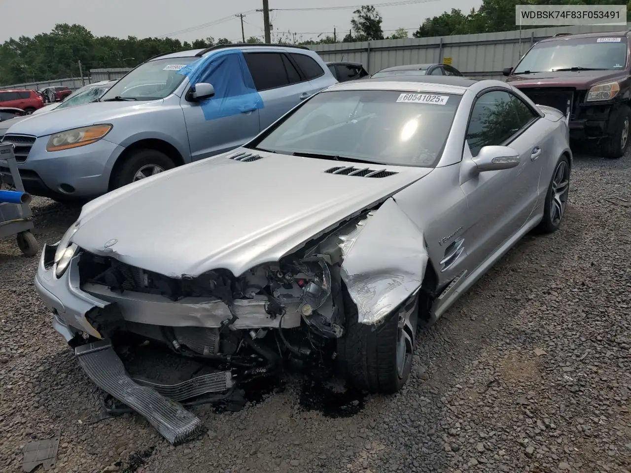 2003 Mercedes-Benz Sl 55 Amg VIN: WDBSK74F83F053491 Lot: 60541025