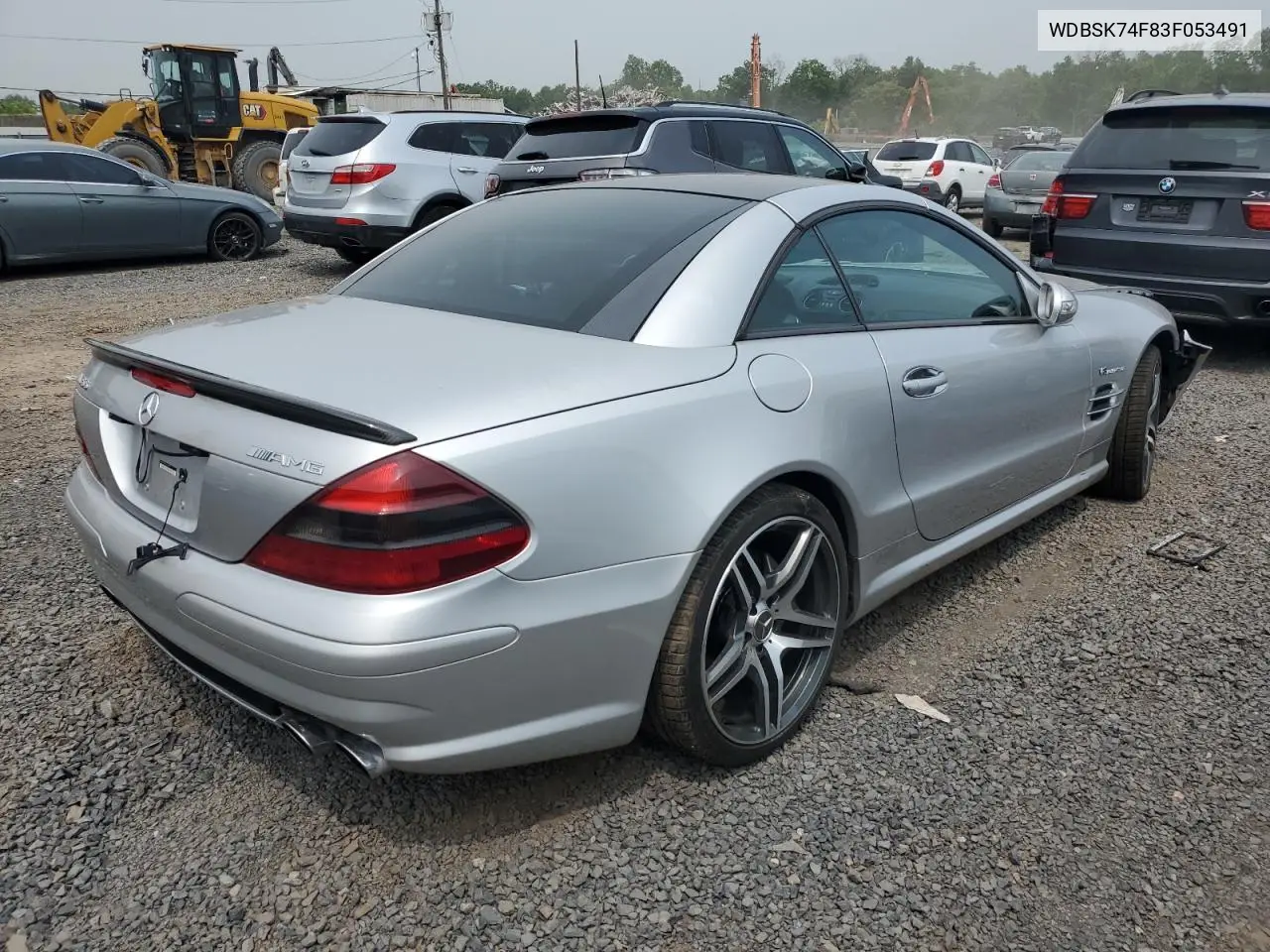 2003 Mercedes-Benz Sl 55 Amg VIN: WDBSK74F83F053491 Lot: 60541025