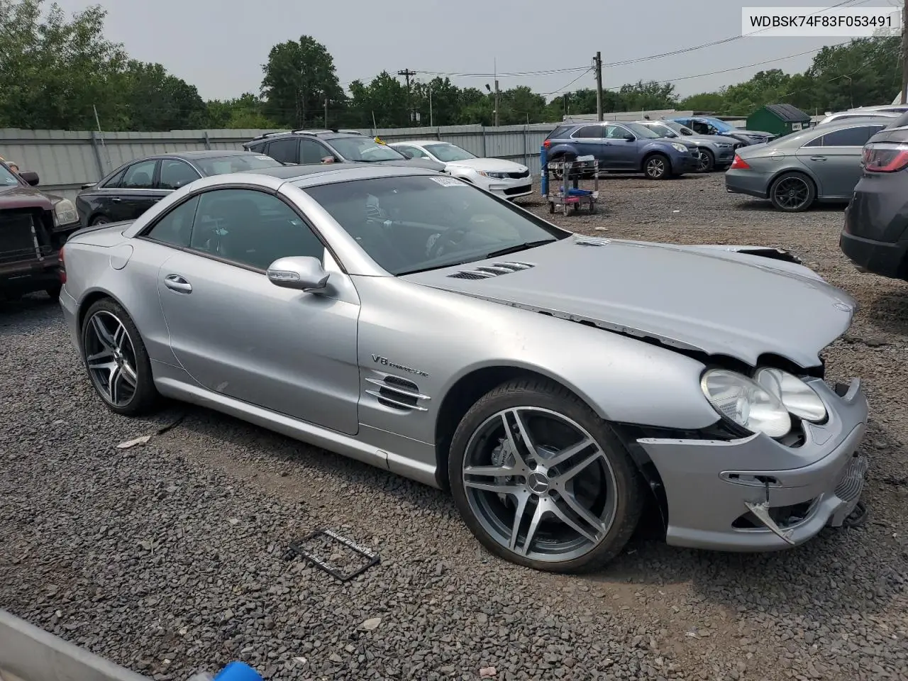2003 Mercedes-Benz Sl 55 Amg VIN: WDBSK74F83F053491 Lot: 60541025
