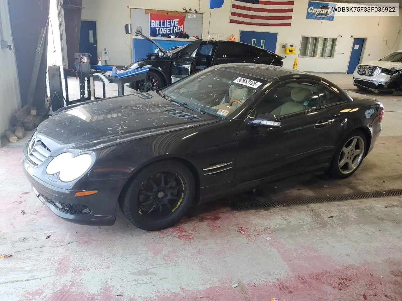 2003 Mercedes-Benz Sl 500R VIN: WDBSK75F33F036922 Lot: 60663185