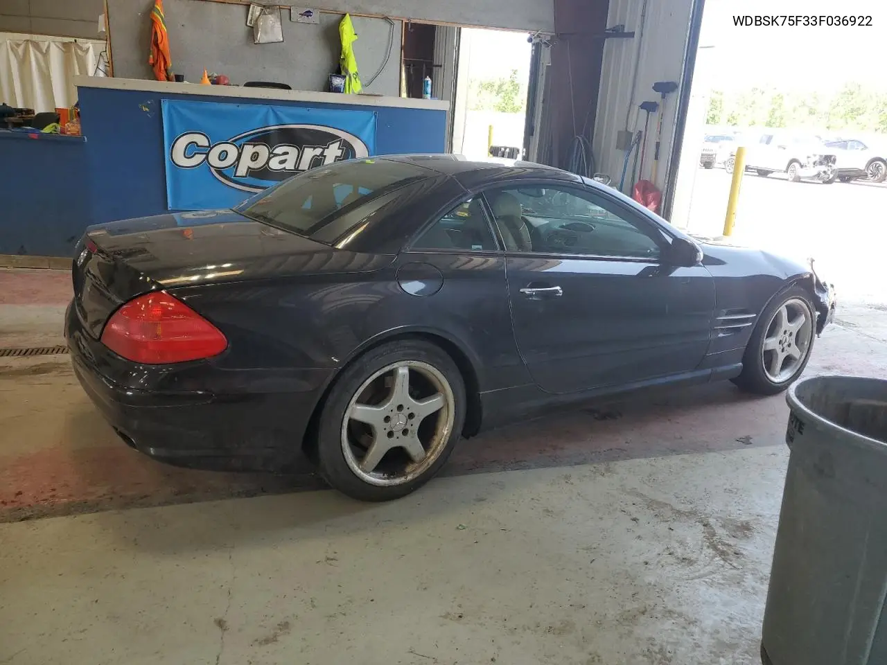 2003 Mercedes-Benz Sl 500R VIN: WDBSK75F33F036922 Lot: 60663185