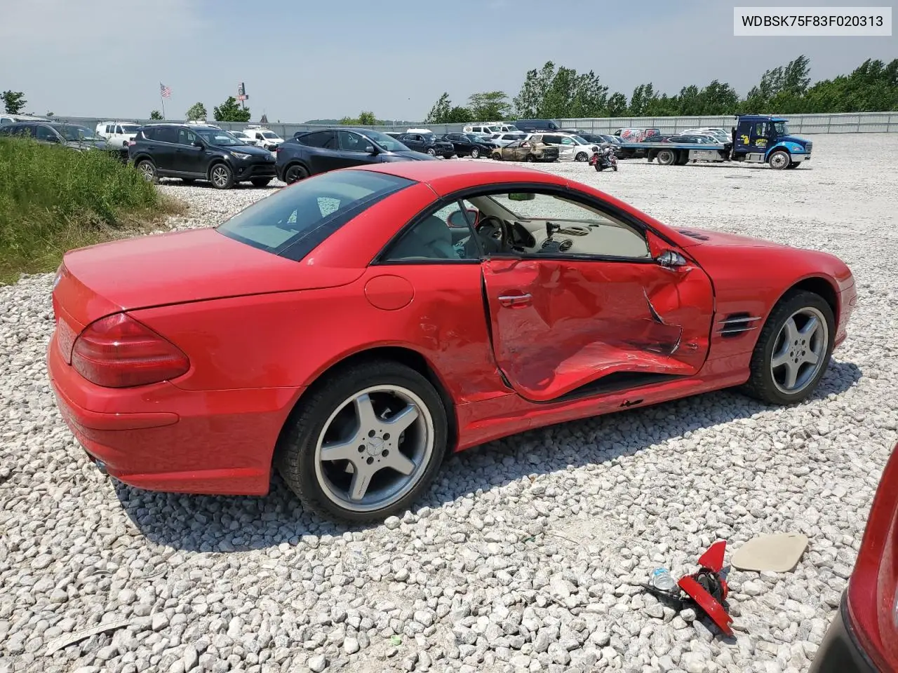 2003 Mercedes-Benz Sl 500R VIN: WDBSK75F83F020313 Lot: 60667045