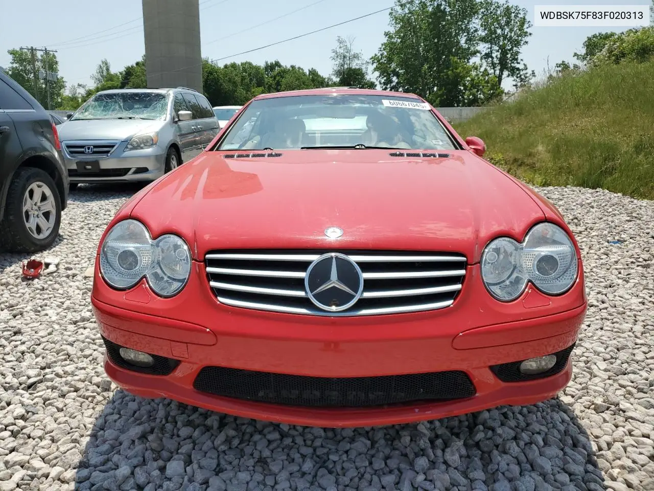 2003 Mercedes-Benz Sl 500R VIN: WDBSK75F83F020313 Lot: 60667045