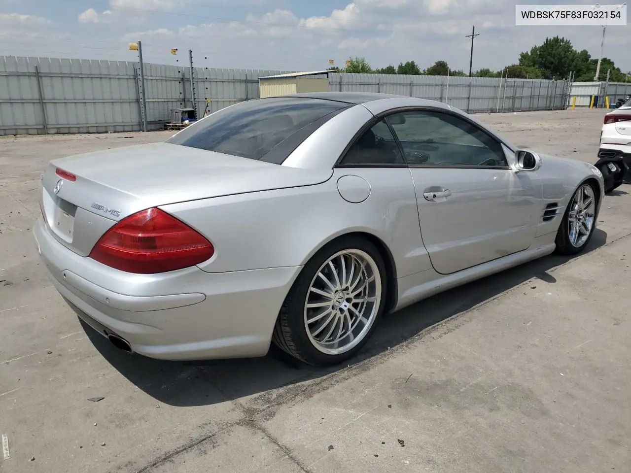 2003 Mercedes-Benz Sl 500R VIN: WDBSK75F83F032154 Lot: 63123435