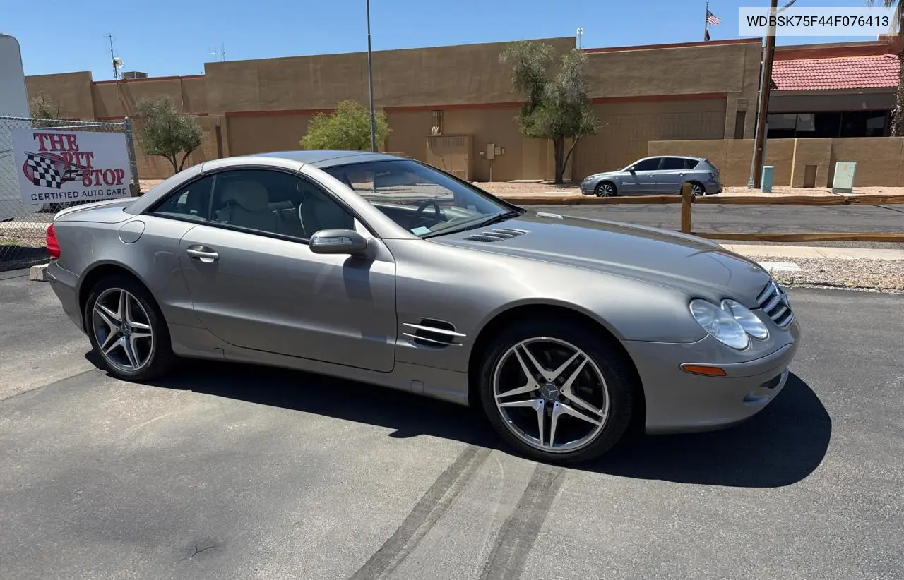 2004 Mercedes-Benz Sl 500 VIN: WDBSK75F44F076413 Lot: 54407845