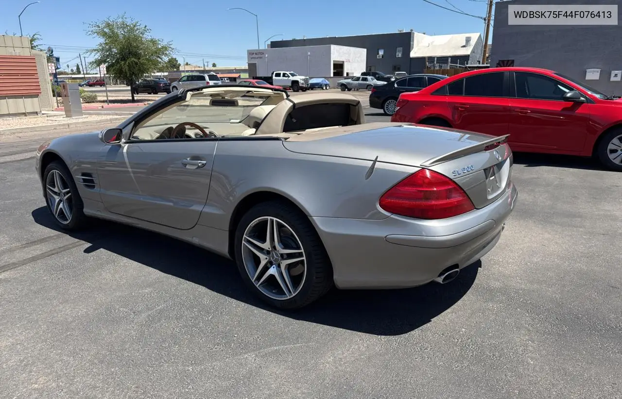 2004 Mercedes-Benz Sl 500 VIN: WDBSK75F44F076413 Lot: 54407845