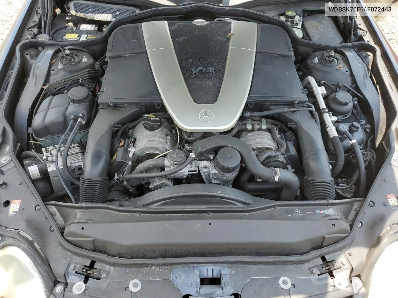 2004 Mercedes-Benz Sl 600 VIN: WDBSK76F64F072443 Lot: 56370125