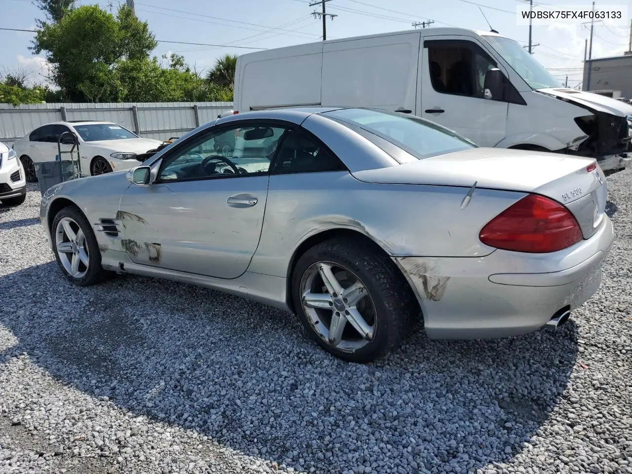 2004 Mercedes-Benz Sl 500 VIN: WDBSK75FX4F063133 Lot: 58230295