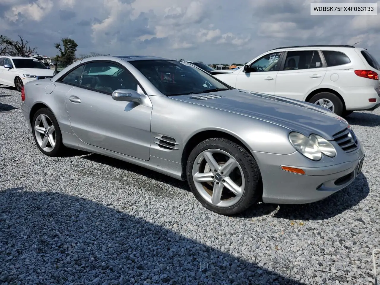 2004 Mercedes-Benz Sl 500 VIN: WDBSK75FX4F063133 Lot: 58230295