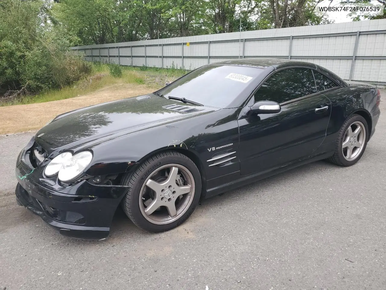 2004 Mercedes-Benz Sl 55 Amg VIN: WDBSK74F24F076539 Lot: 60300045