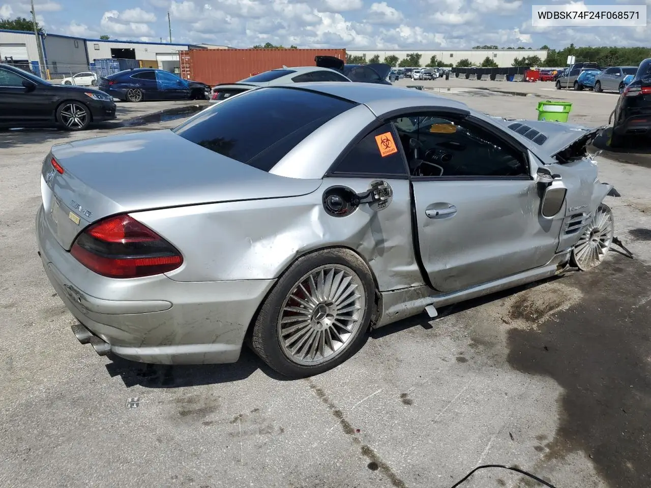 2004 Mercedes-Benz Sl 55 Amg VIN: WDBSK74F24F068571 Lot: 62348155
