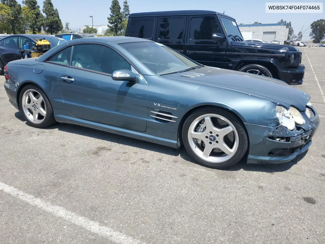 2004 Mercedes-Benz Sl 55 Amg VIN: WDBSK74F04F074465 Lot: 62606145