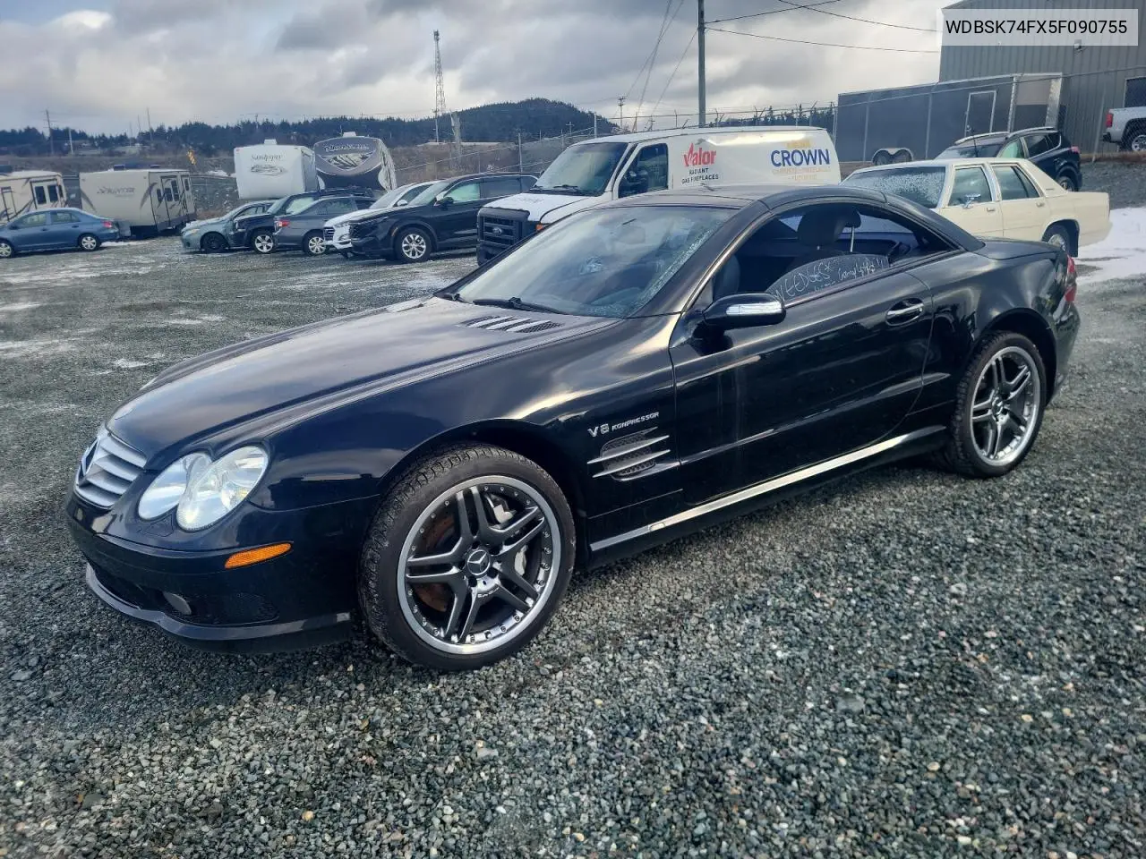 2005 Mercedes-Benz Sl 55 Amg VIN: WDBSK74FX5F090755 Lot: 44135195