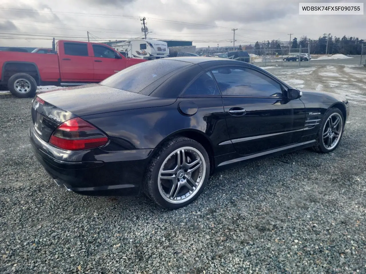 2005 Mercedes-Benz Sl 55 Amg VIN: WDBSK74FX5F090755 Lot: 44135195