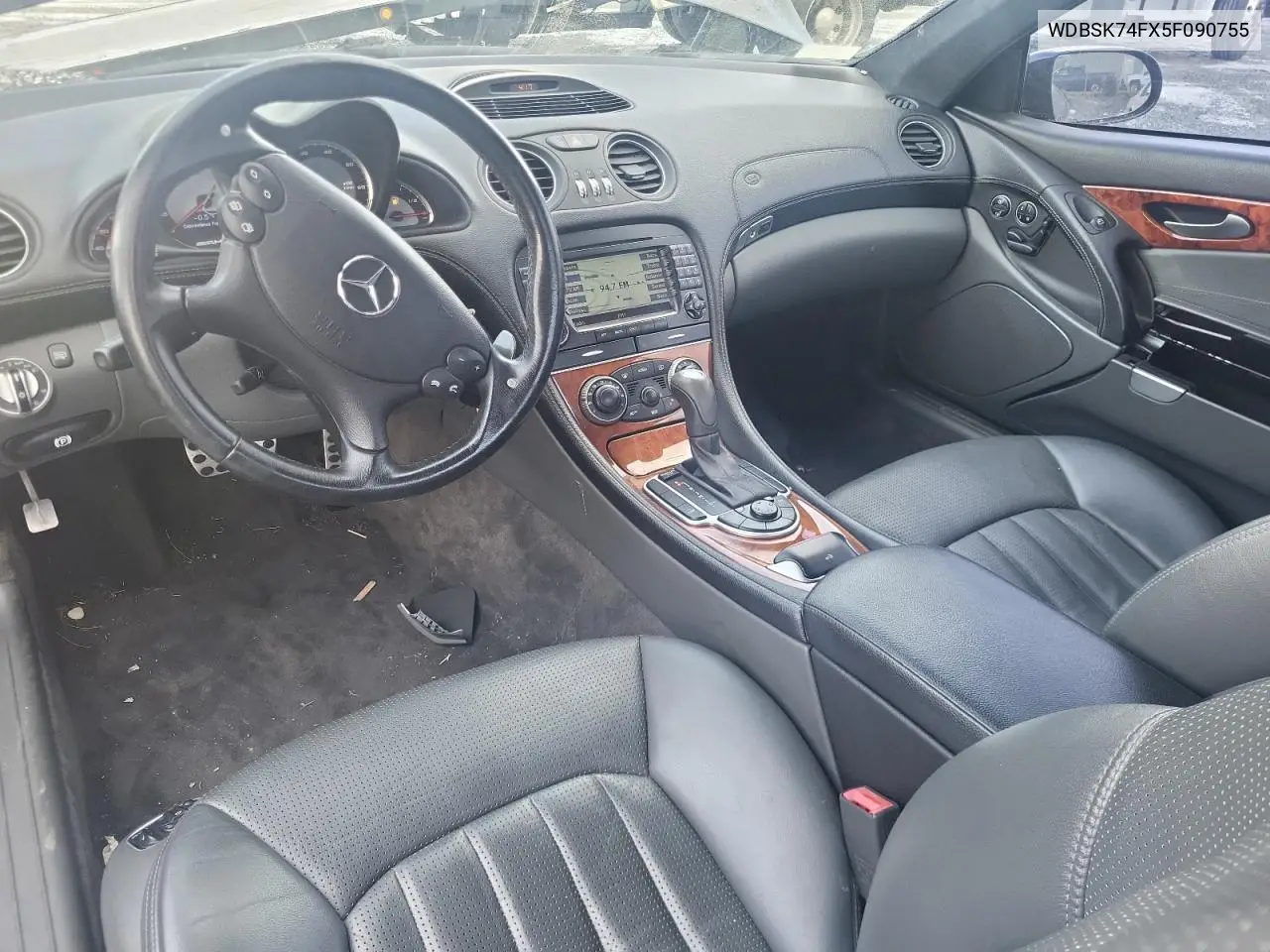 2005 Mercedes-Benz Sl 55 Amg VIN: WDBSK74FX5F090755 Lot: 44135195