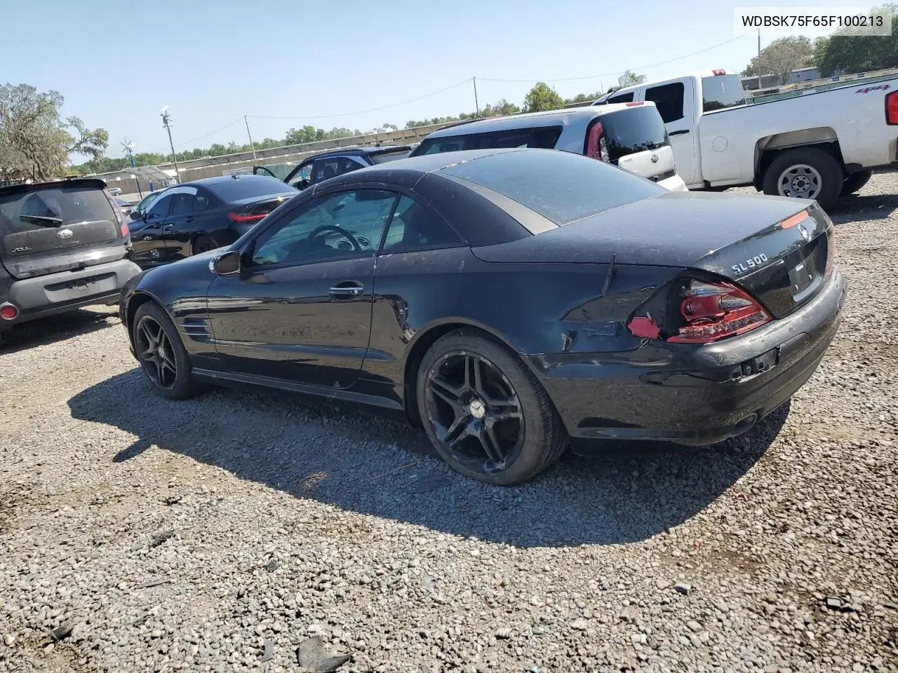 2005 Mercedes-Benz Sl 500 VIN: WDBSK75F65F100213 Lot: 52436935