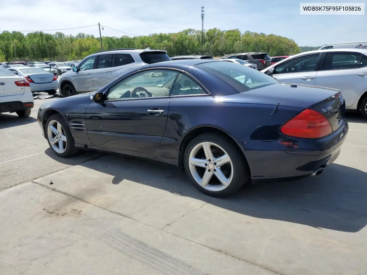 2005 Mercedes-Benz Sl 500 VIN: WDBSK75F95F105826 Lot: 54050835