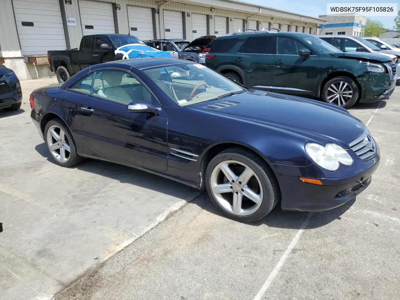 2005 Mercedes-Benz Sl 500 VIN: WDBSK75F95F105826 Lot: 54050835