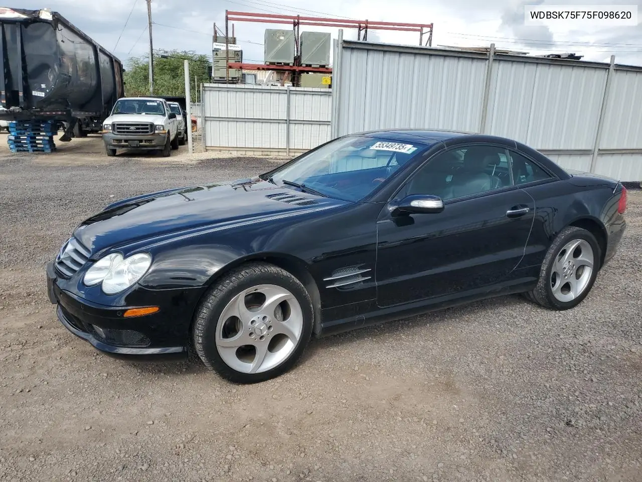 2005 Mercedes-Benz Sl 500 VIN: WDBSK75F75F098620 Lot: 55349735