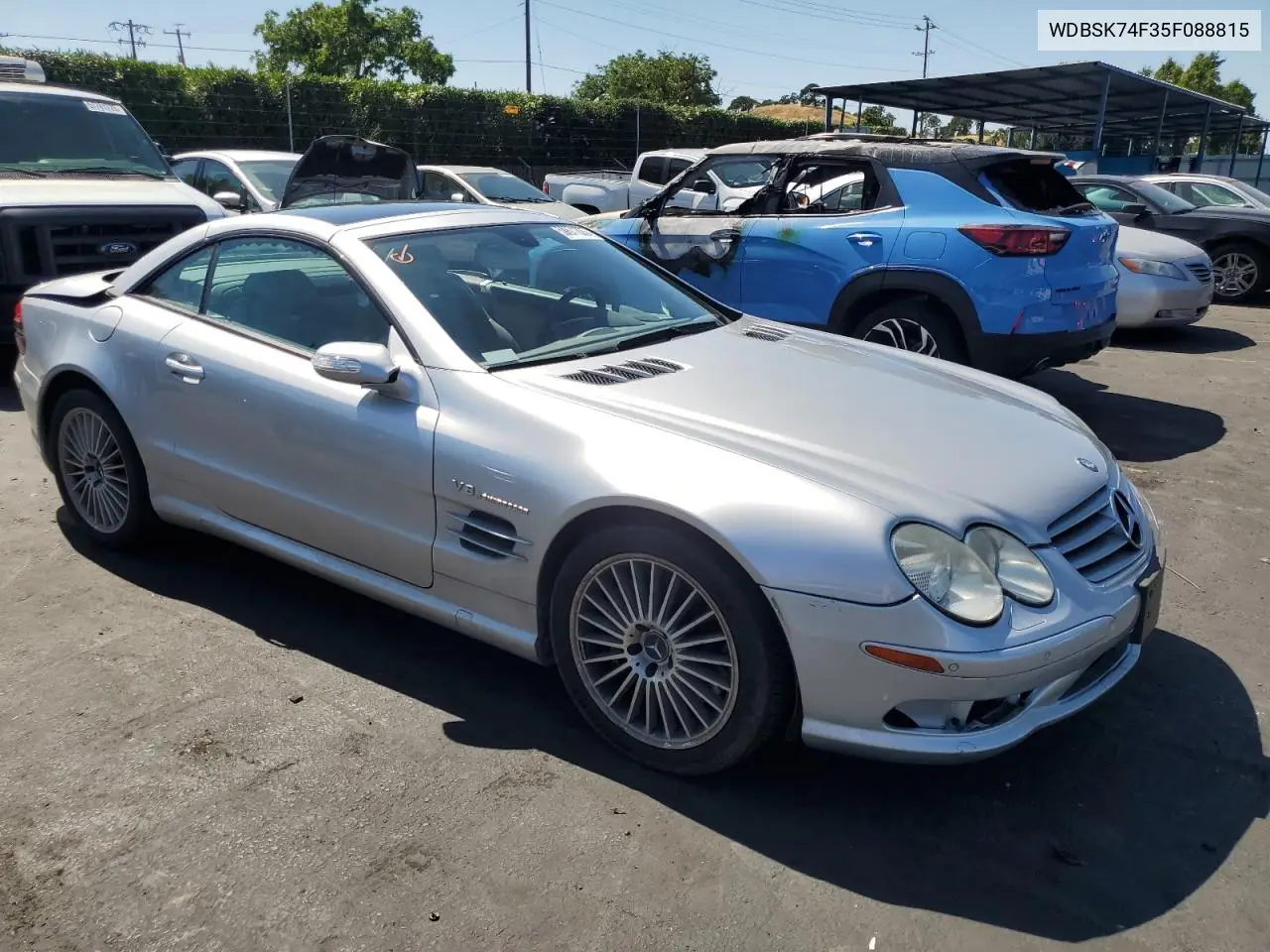 2005 Mercedes-Benz Sl 55 Amg VIN: WDBSK74F35F088815 Lot: 58671335