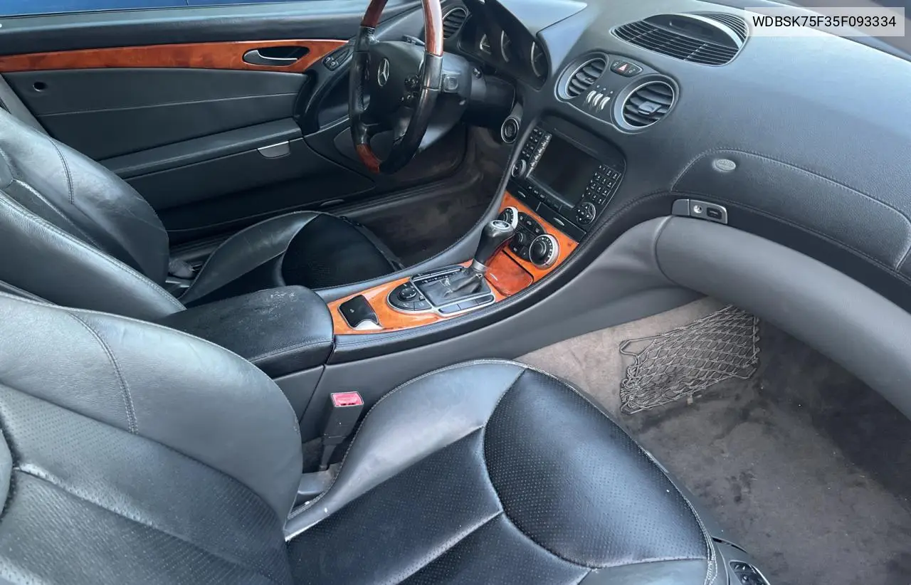 2005 Mercedes-Benz Sl 500 VIN: WDBSK75F35F093334 Lot: 59240565