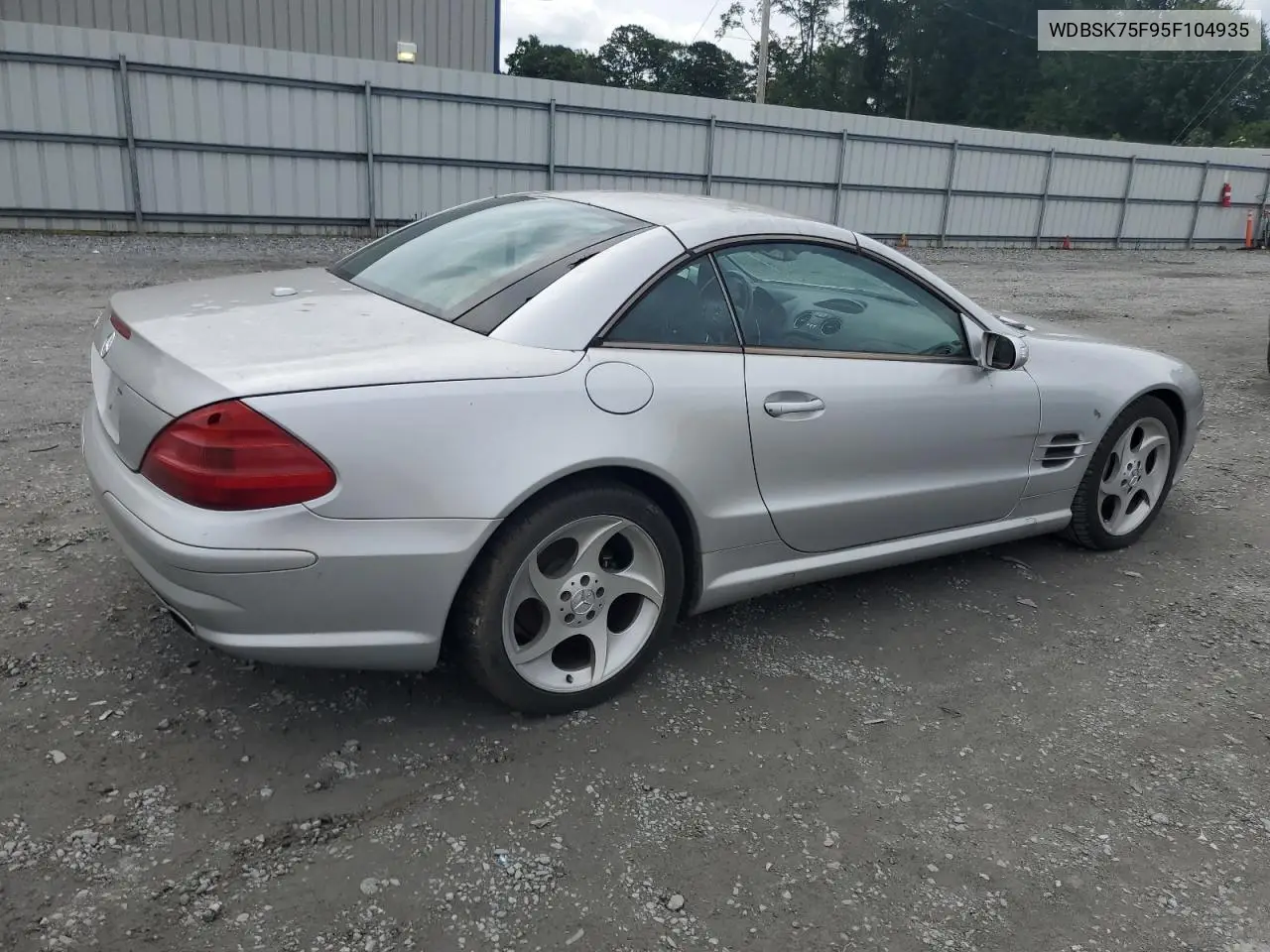 2005 Mercedes-Benz Sl 500 VIN: WDBSK75F95F104935 Lot: 60493705