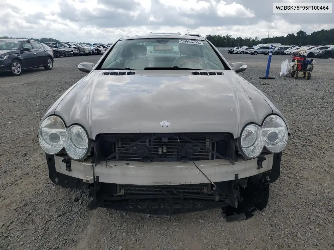 2005 Mercedes-Benz Sl 500 VIN: WDBSK75F95F100464 Lot: 60993215