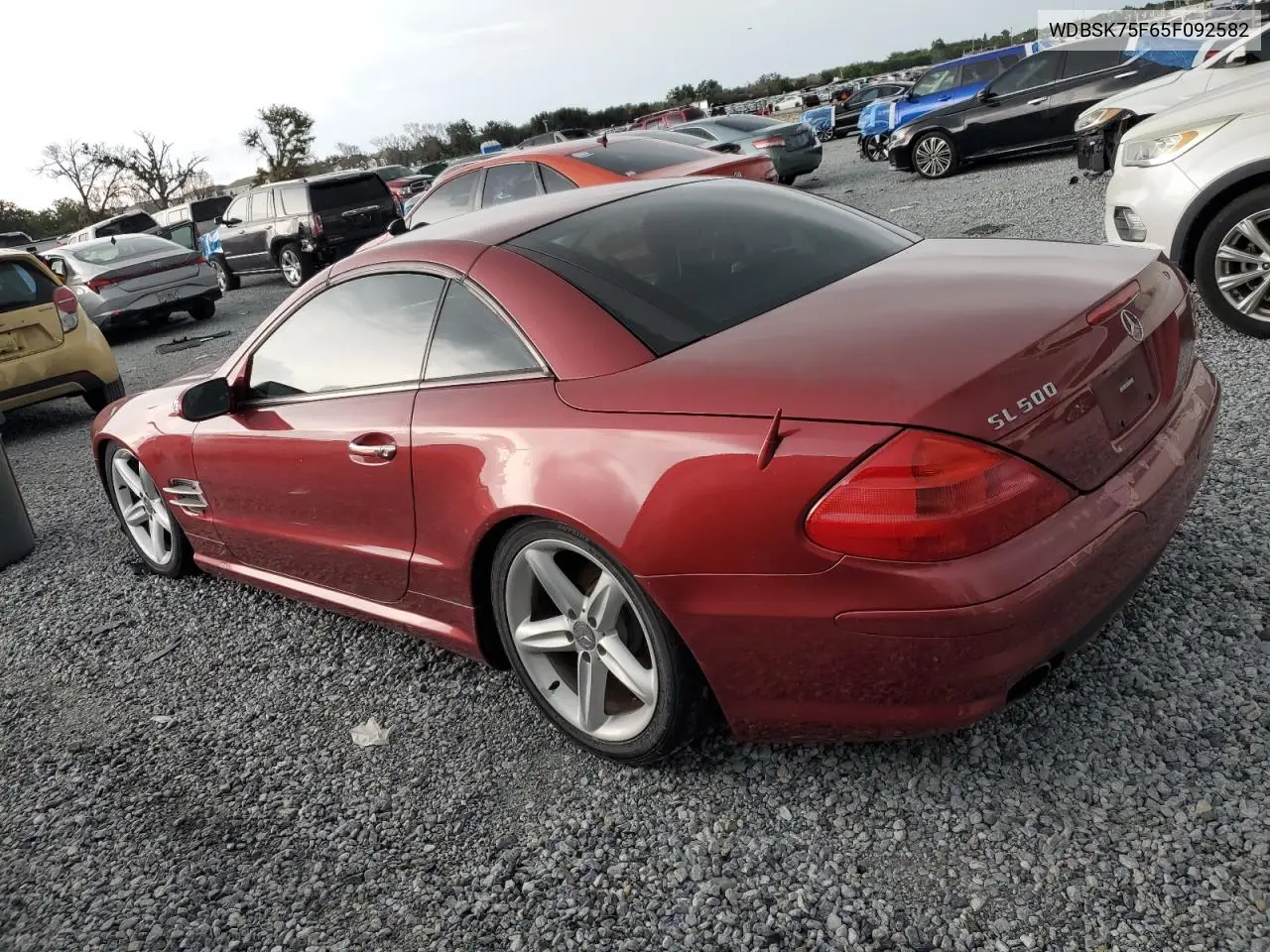 2005 Mercedes-Benz Sl 500 VIN: WDBSK75F65F092582 Lot: 61799645