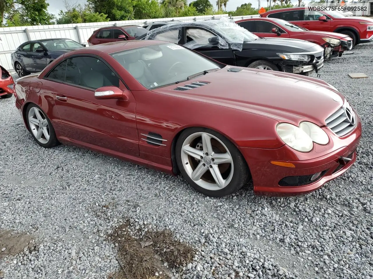 2005 Mercedes-Benz Sl 500 VIN: WDBSK75F65F092582 Lot: 61799645