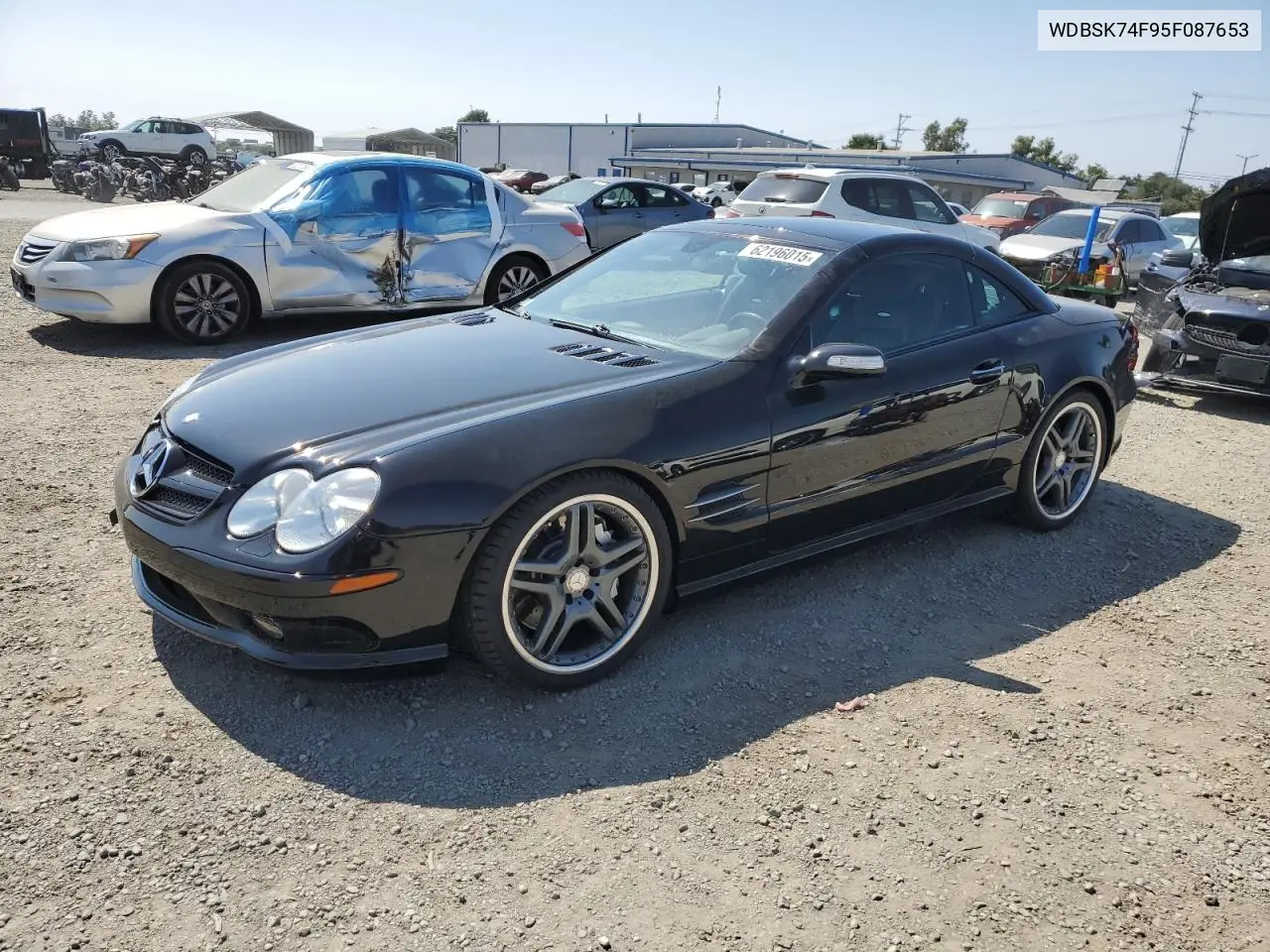 2005 Mercedes-Benz Sl 55 Amg VIN: WDBSK74F95F087653 Lot: 62196015