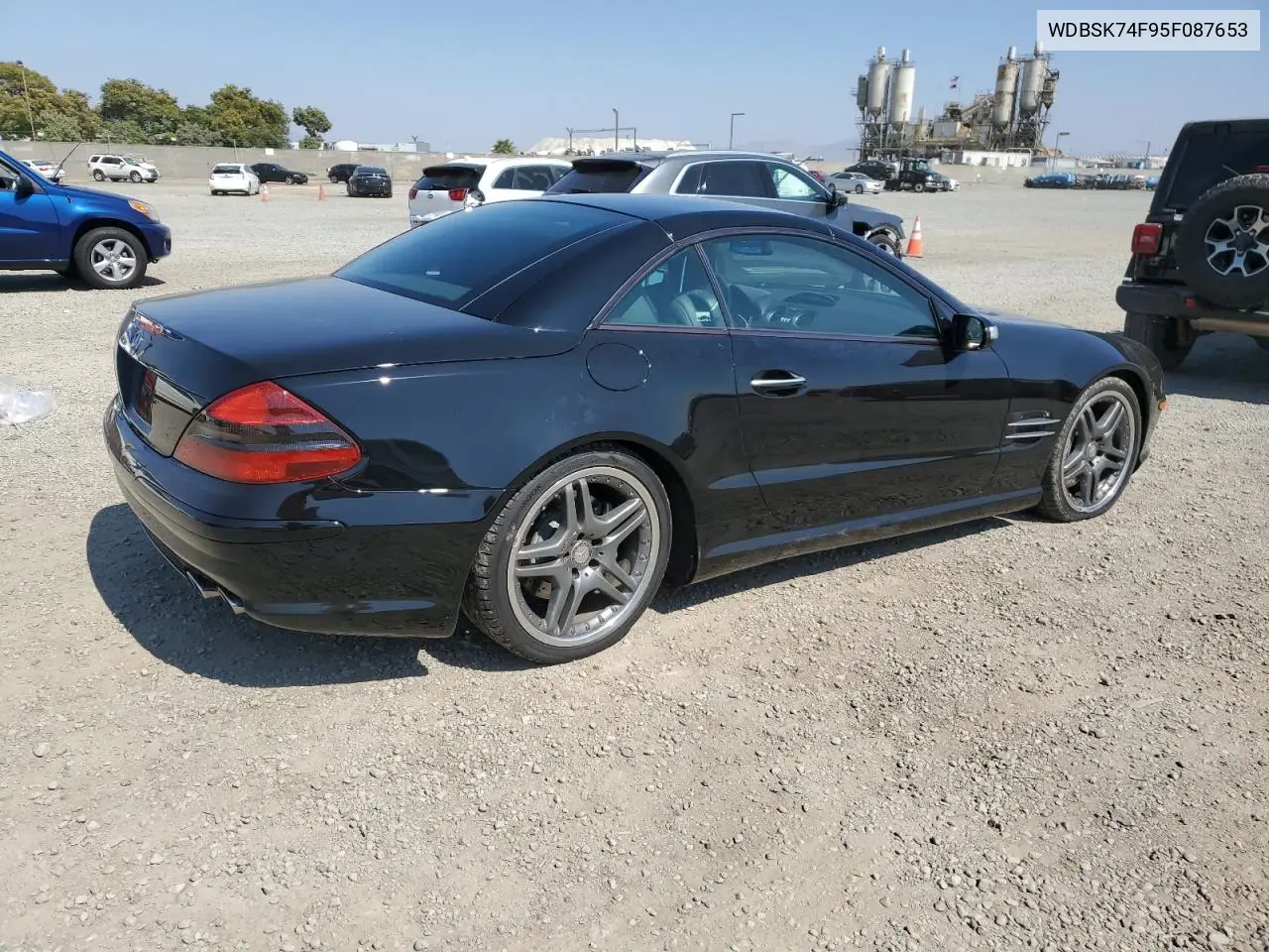 2005 Mercedes-Benz Sl 55 Amg VIN: WDBSK74F95F087653 Lot: 62196015