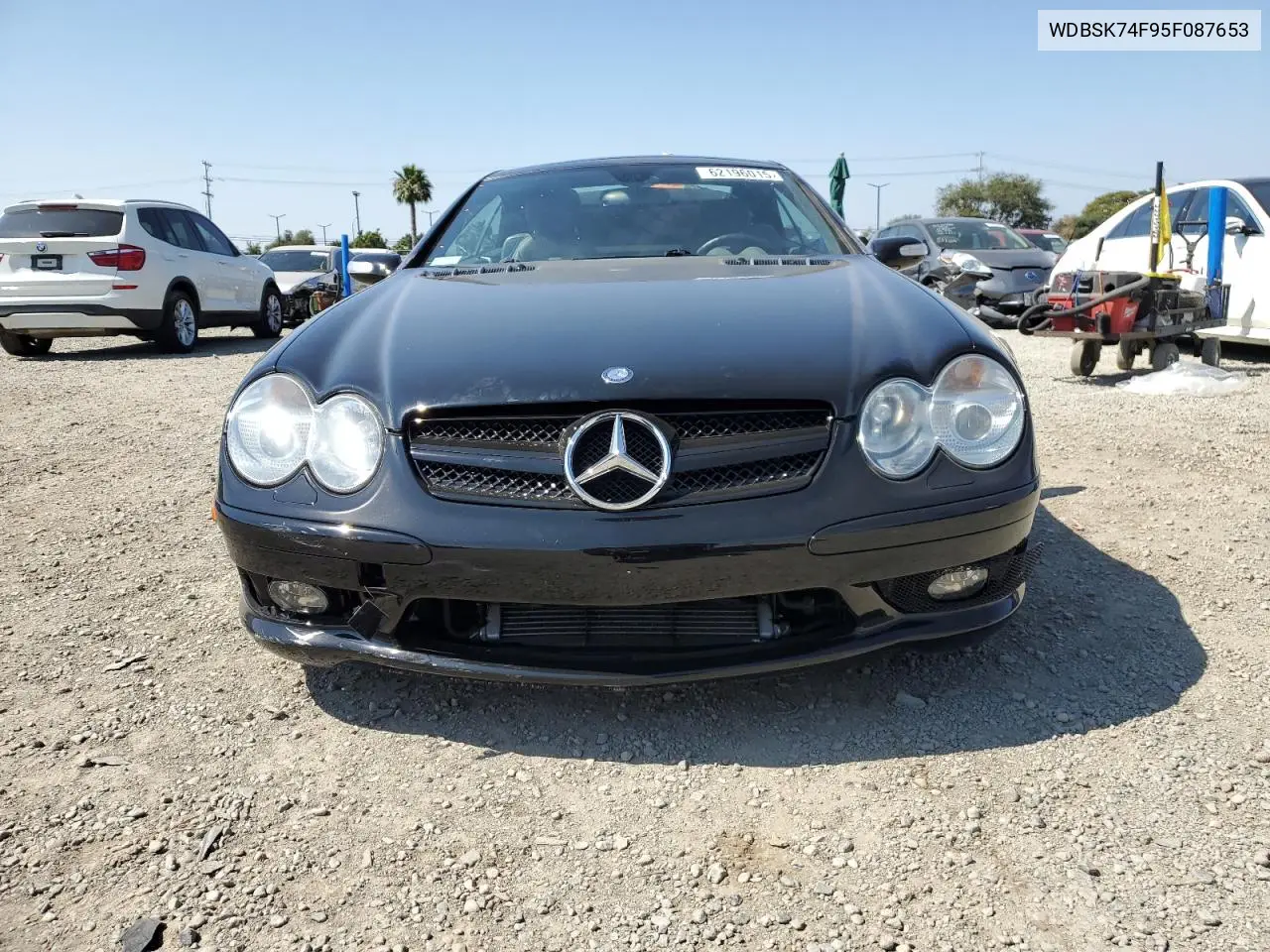 2005 Mercedes-Benz Sl 55 Amg VIN: WDBSK74F95F087653 Lot: 62196015