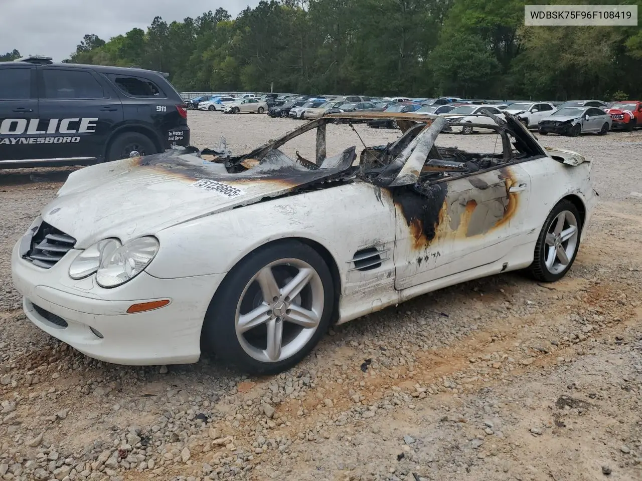 2006 Mercedes-Benz Sl 500 VIN: WDBSK75F96F108419 Lot: 51236665