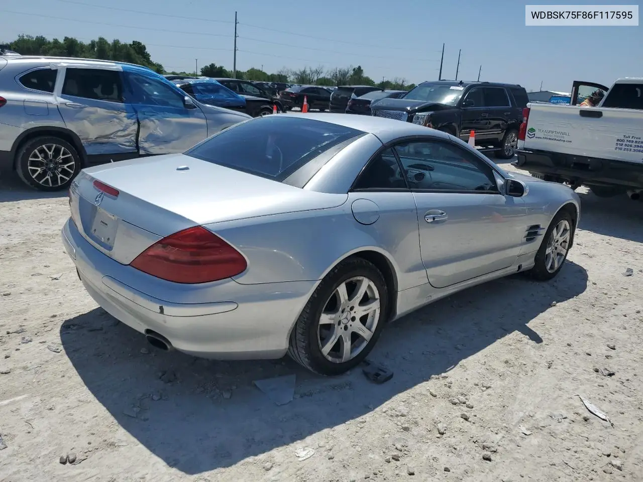 2006 Mercedes-Benz Sl 500 VIN: WDBSK75F86F117595 Lot: 52506965