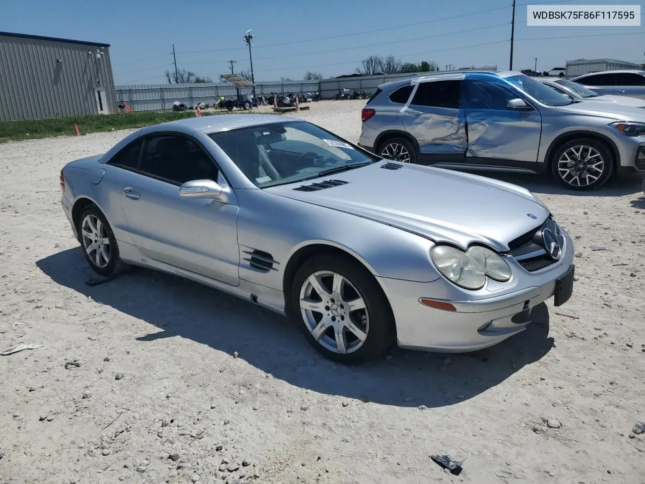 2006 Mercedes-Benz Sl 500 VIN: WDBSK75F86F117595 Lot: 52506965