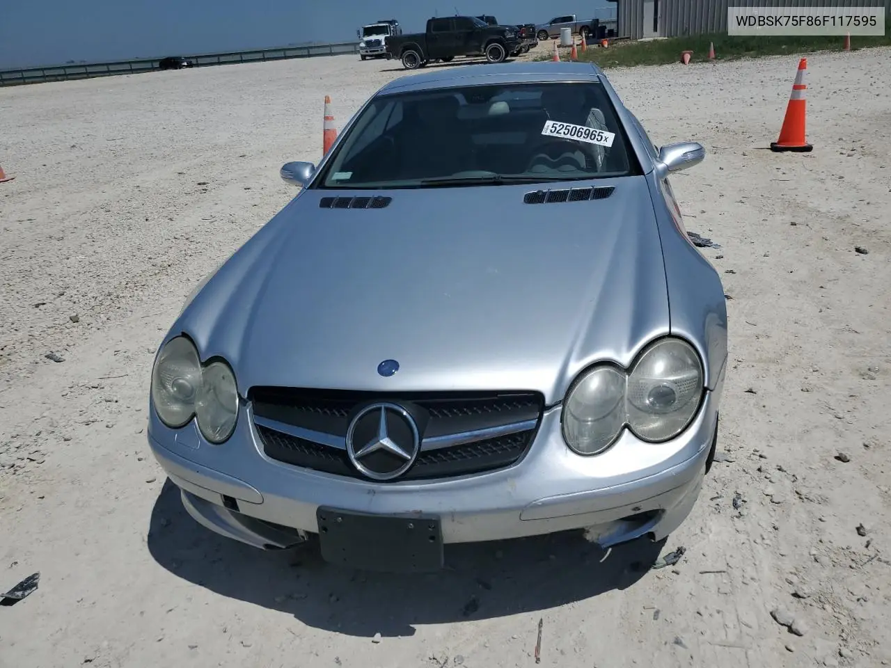 2006 Mercedes-Benz Sl 500 VIN: WDBSK75F86F117595 Lot: 52506965