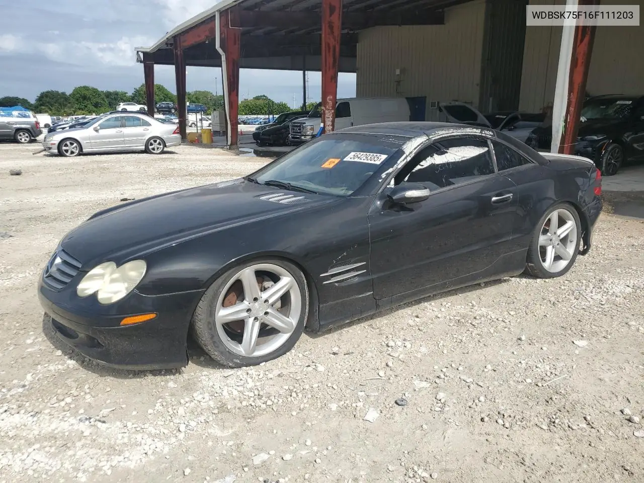2006 Mercedes-Benz Sl 500 VIN: WDBSK75F16F111203 Lot: 56429385