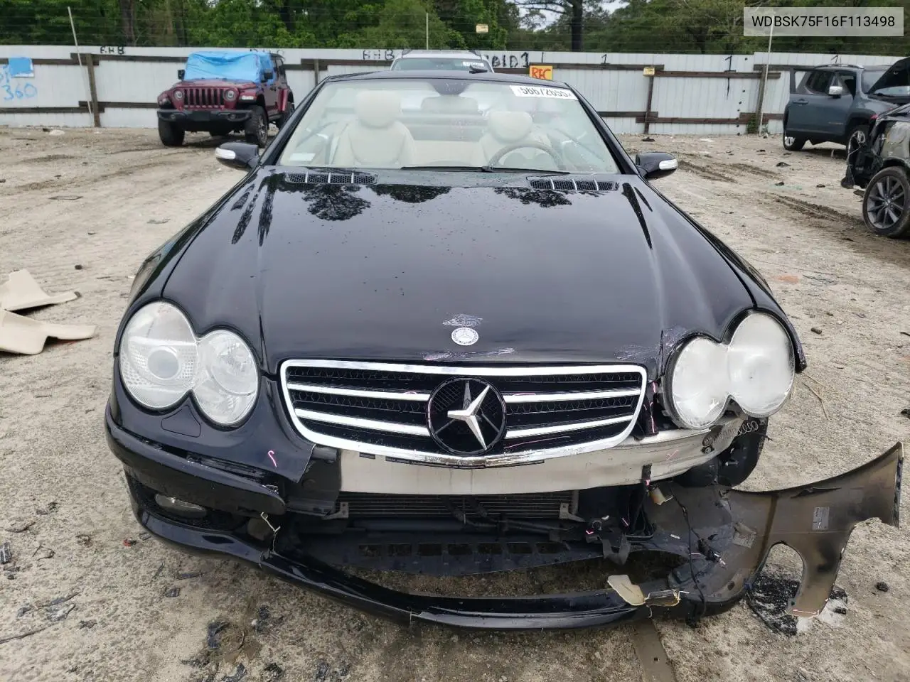 2006 Mercedes-Benz Sl 500 VIN: WDBSK75F16F113498 Lot: 56672655