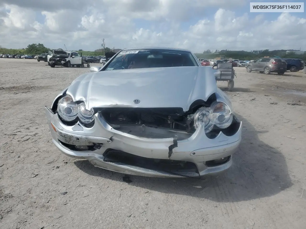 2006 Mercedes-Benz Sl 500 VIN: WDBSK75F36F114037 Lot: 60879175