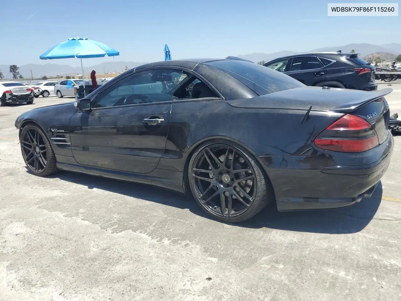 2006 Mercedes-Benz Sl 65 Amg VIN: WDBSK79F86F115260 Lot: 61250785