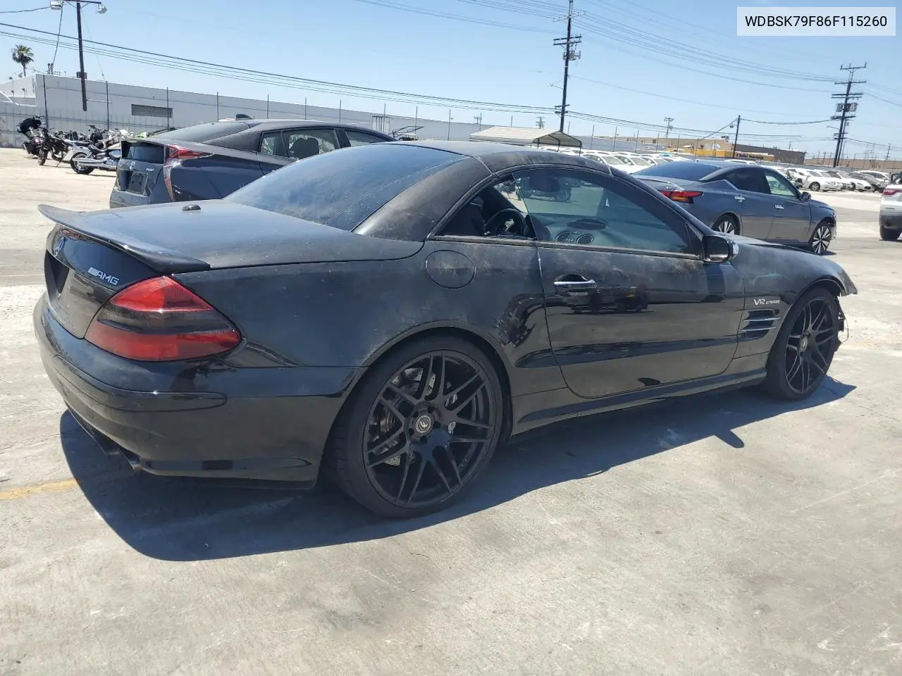 2006 Mercedes-Benz Sl 65 Amg VIN: WDBSK79F86F115260 Lot: 61250785