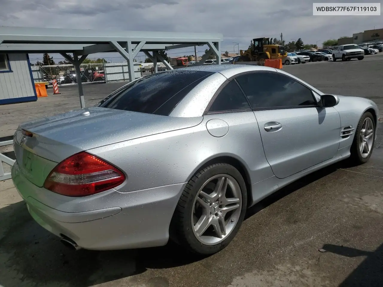 2007 Mercedes-Benz Sl 600 VIN: WDBSK77F67F119103 Lot: 53900205